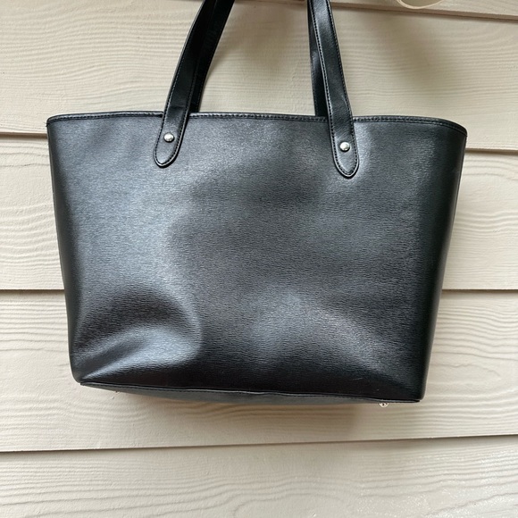 Ralph Lauren Oversize Black Leather Tote - Picture 13 of 16